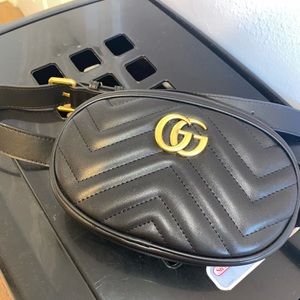 Gucci GG Marmont Shoulder Bag Matelasse Leather Mini
